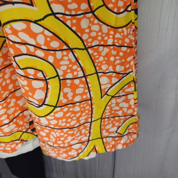 PORRIDGE Anthropologie Flight of the Bee Multi Mix Rayon Silk Dress sz M - Picture 9 of 16